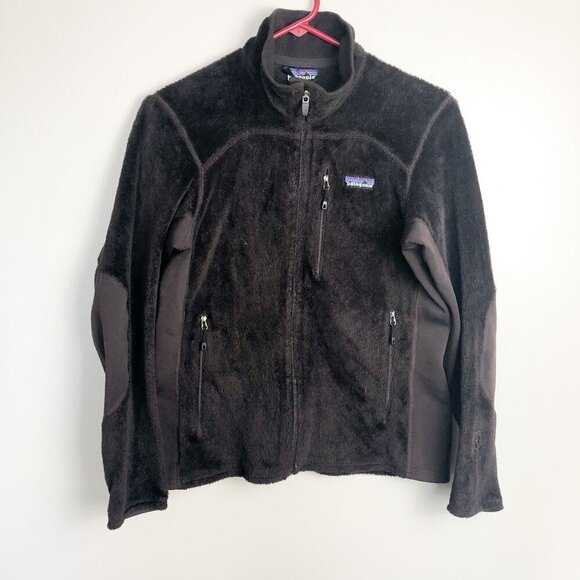 Patagonia Fuzzy Brown Sychilla Full Zip Jacket Medium Womens - Picture 1 of 7
